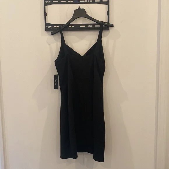Lulus Black Bodycon Dress, black, size 1X - Picture 8 of 8